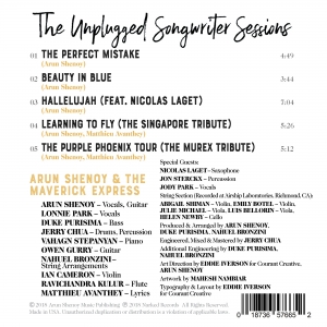 Arun Shenoy &amp; The Maverick Express - The Unplugged Songwriter Sessions - EP Credits